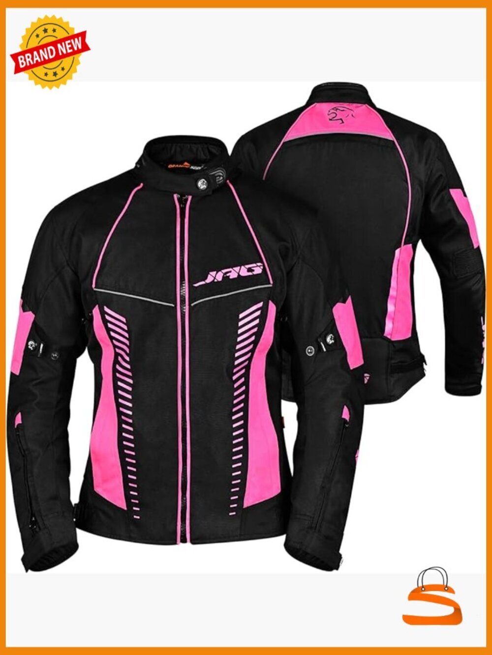 CE Armored Motorcycle Jacket Cordura Fabric All Season Lightweight Riding